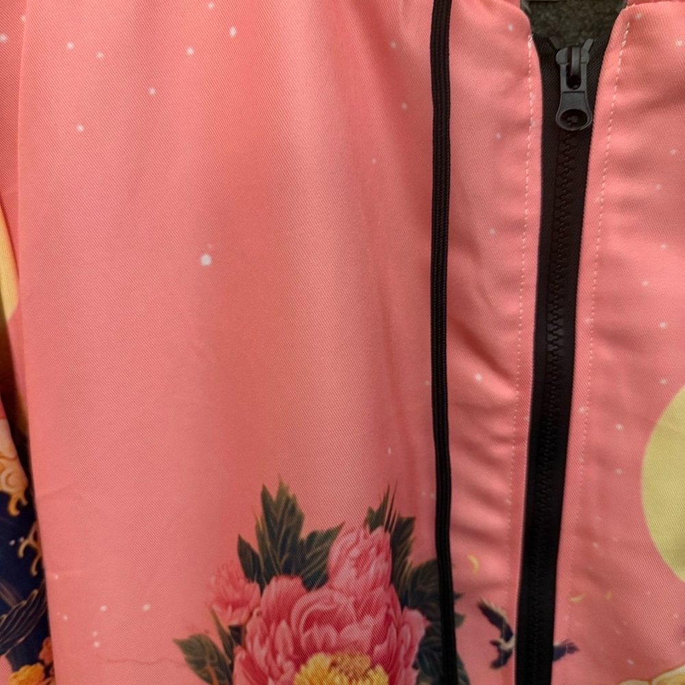Pink Floral Wave Hoodie - Picture 2 of 4